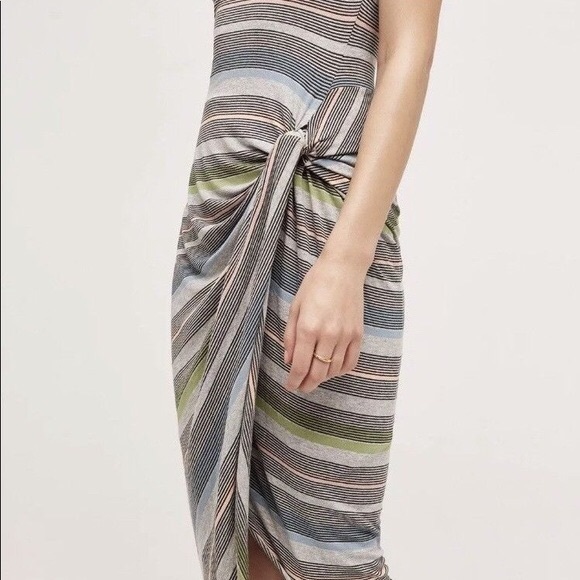 Anthropologie Bailey44 Gathered Stripes midi dress - Picture 5 of 10